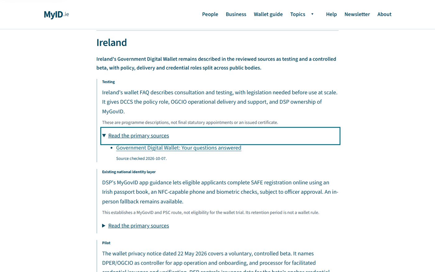 Version one: long-form Ireland section.